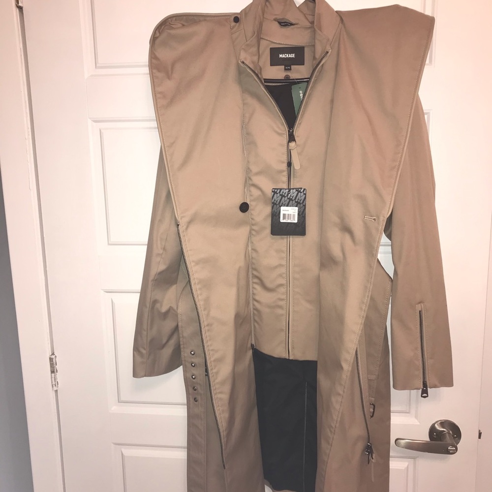 NEW WITH TAGS MACKAGE trench coat
